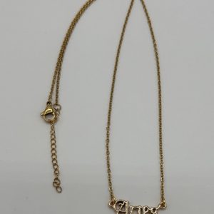 Aries Text Necklace