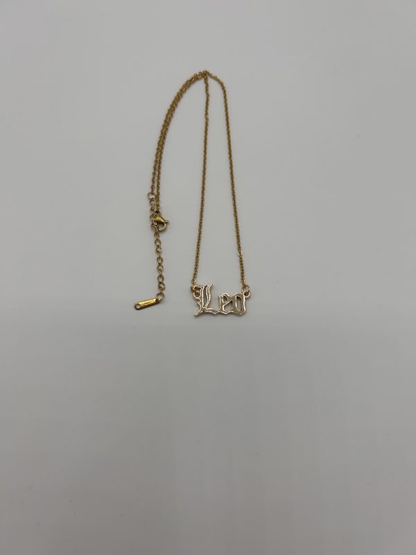 Leo Text Necklace