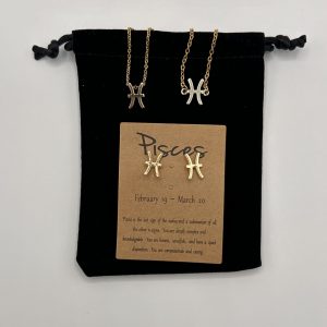 Pisces Star Sign Symbol Jewellery Set