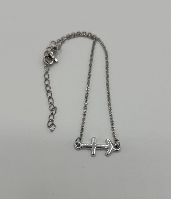 Sagittarius Star Sign Symbol Bracelet Silver