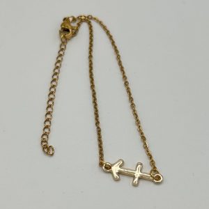 Sagittarius Star Sign Symbol Bracelet Gold