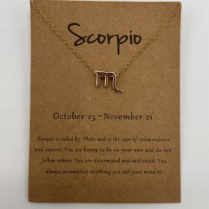 Scorpio Star Sign Necklace