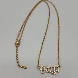 Virgo Text Necklace