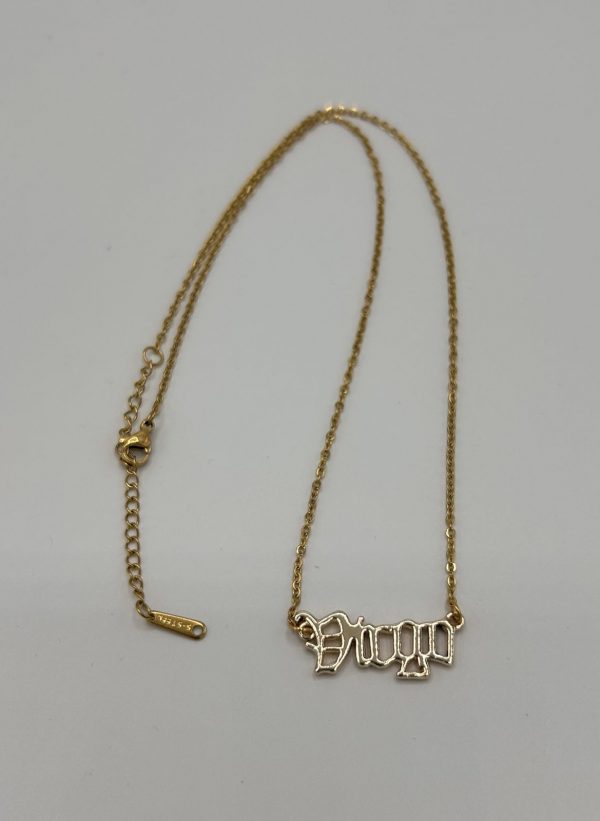 Virgo Text Necklace