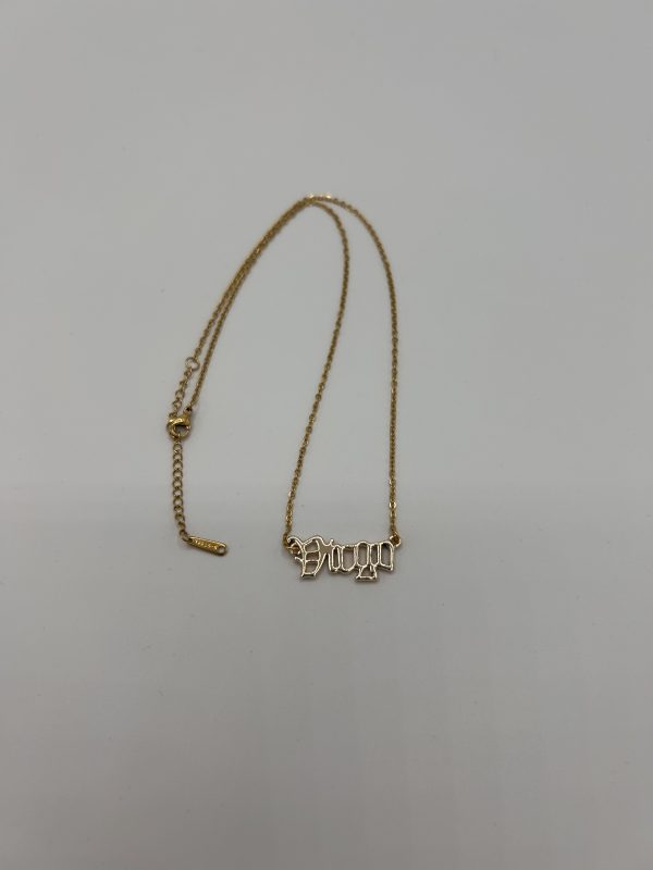 Virgo Text Necklace