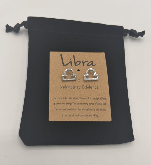 Libra Star Sign Symbol Jewellery Earrings