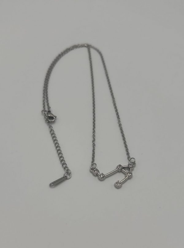 Libra Constellation Necklace Silver